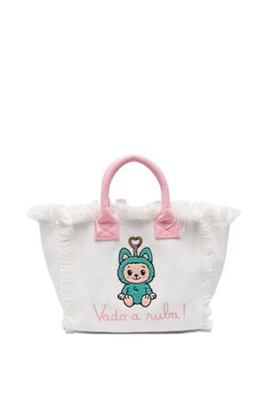 borsa in cotone bianco SAINT BARTH KIDS | COL000102634L